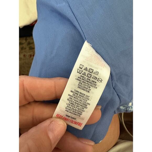 SIGRID OLSEN Artisan Crafted Girls Linen Blend Beach Tank And Pants Size Medium - Picture 6 of 7